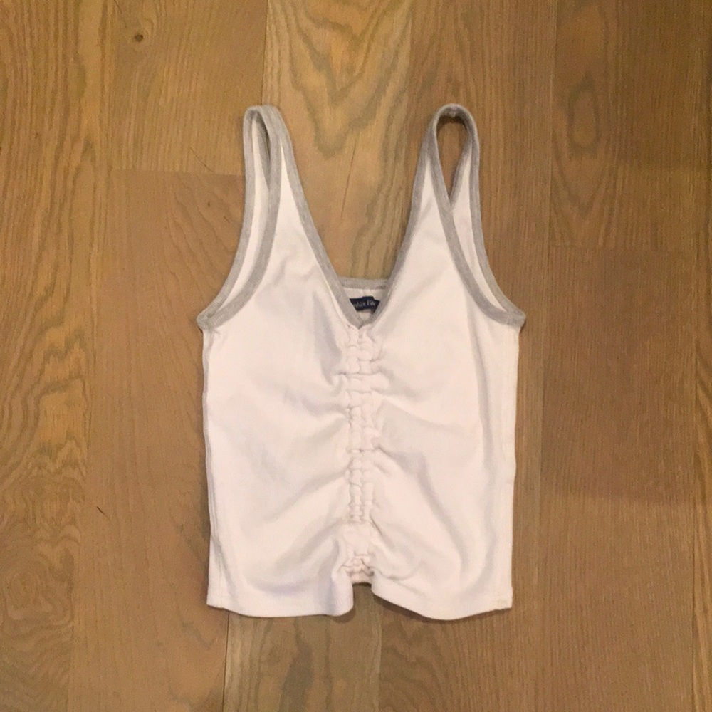 Abercrombie & Fitch White Tank Top